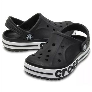 Crocs kids size 12 child black white